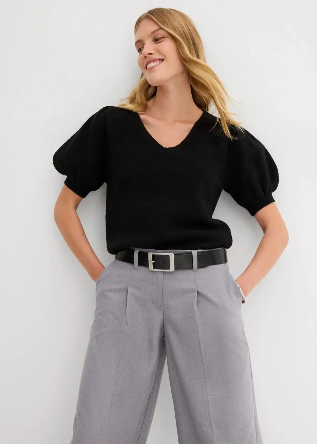 Damen bonprix Hosen|Bekleidung·Kleider|Bundfaltenhose