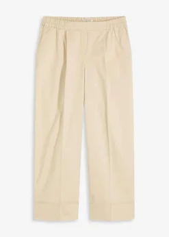 Damen bonprix Bekleidung·Kleider|Hosen|Bundfaltenhose aus Baumwollstretch