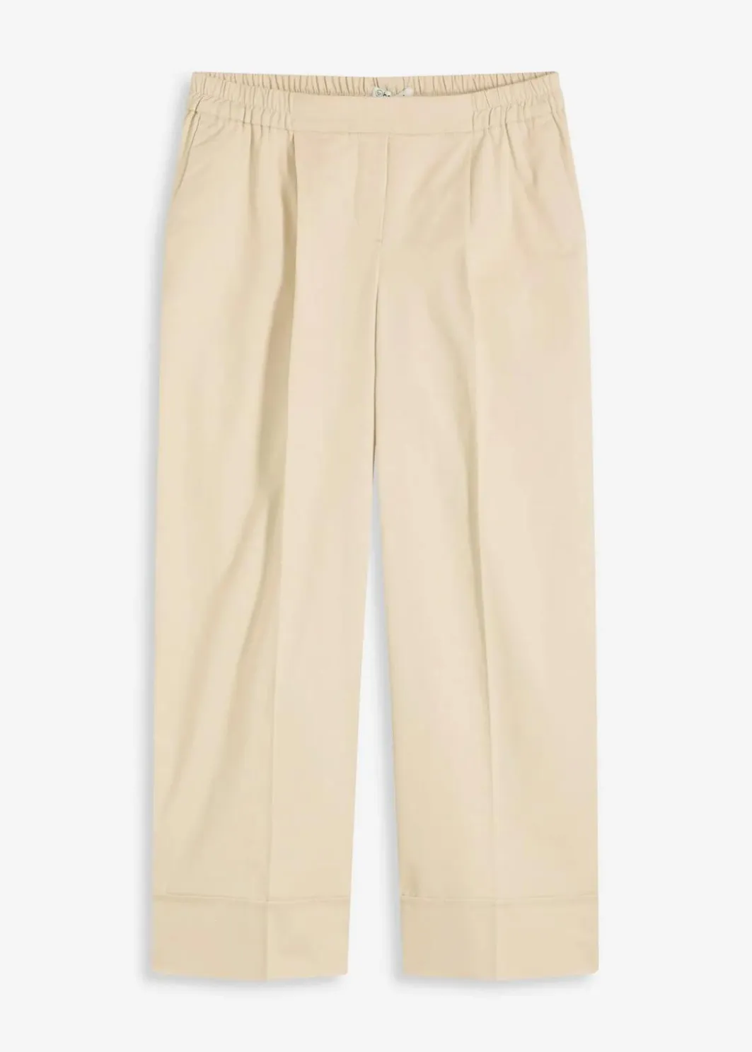 Damen bonprix Bekleidung·Kleider|Hosen|Bundfaltenhose aus Baumwollstretch