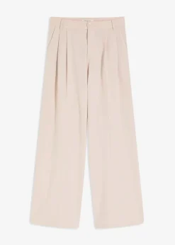Clearance Bundfaltenhose aus fließendem Viskose-Mix Damen Hosen|Bekleidung·Kleider