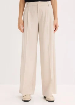 Clearance Bundfaltenhose aus fließendem Viskose-Mix Damen Hosen|Bekleidung·Kleider