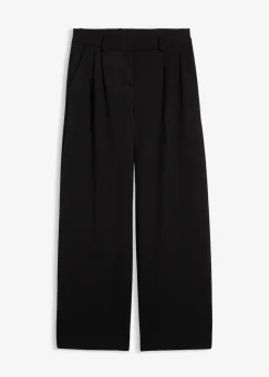Damen bonprix Hosen|Bekleidung·Kleider|Bundfaltenhose aus Viskose-Mix