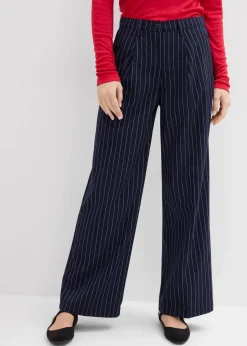 Damen bonprix Bekleidung·Kleider|Zweiteiler & Sets|Bundfaltenhose aus Viskose-Mix