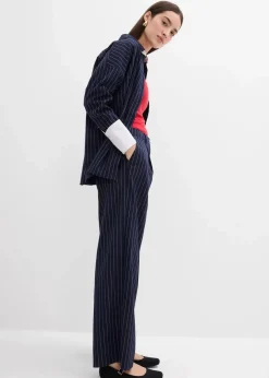 Damen bonprix Bekleidung·Kleider|Zweiteiler & Sets|Bundfaltenhose aus Viskose-Mix