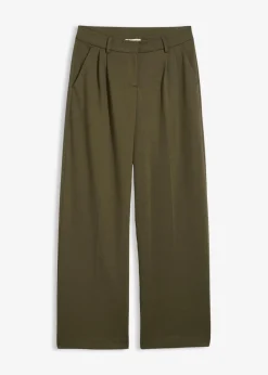 Hot Bundfaltenhose aus Viskose-Mix Damen Bekleidung·Kleider|Hosen