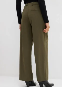 Hot Bundfaltenhose aus Viskose-Mix Damen Bekleidung·Kleider|Hosen
