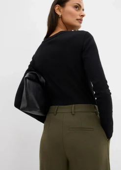 Hot Bundfaltenhose aus Viskose-Mix Damen Bekleidung·Kleider|Hosen