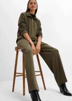 Hot Bundfaltenhose aus Viskose-Mix Damen Bekleidung·Kleider|Hosen