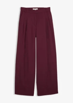 Damen bonprix Bekleidung·Kleider|Hosen|Bundfaltenhose mit Bequembund und Schlitz