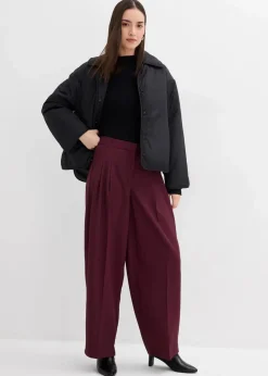 Damen bonprix Bekleidung·Kleider|Hosen|Bundfaltenhose mit Bequembund und Schlitz