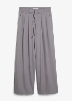 Hot Bundfaltenhose mit Bindeband Damen Nachhaltigere Materialien|Hosen