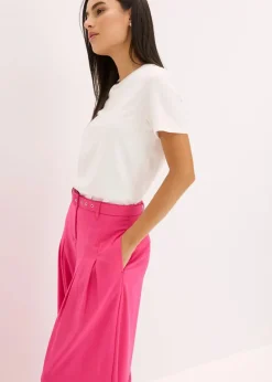Discount Bundfaltenhose mit Gürtel (2tlg-Set) Damen Bekleidung·Kleider|Hosen
