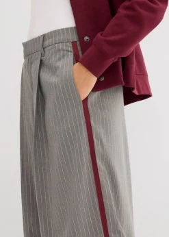 Damen bonprix Bekleidung·Kleider|Hosen|Bundfaltenhose mit Kontraststreifen