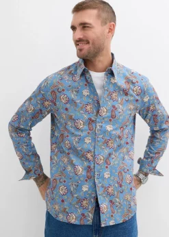 Herren bonprix Hemden|Große Größen|Business-Hemd aus reiner Baumwolle, Slim Fit