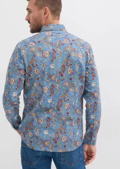 Herren bonprix Hemden|Große Größen|Business-Hemd aus reiner Baumwolle, Slim Fit