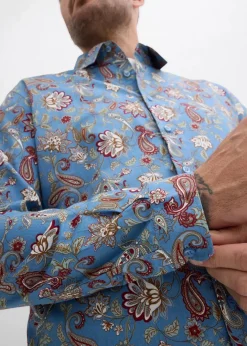 Herren bonprix Hemden|Große Größen|Business-Hemd aus reiner Baumwolle, Slim Fit