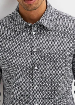 Herren bonprix Große Größen|Hemden|Business-Hemd aus reiner Baumwolle, Langarm