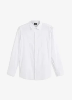 Herren bonprix Hemden|Große Größen|Business-Hemd mit Stretch, Slim Fit