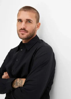 Herren bonprix Hemden|Große Größen|Business-Hemd mit Stretch, Regular Fit