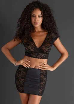 Discount Bustier + Rock (2-tlg.Set) Damen Wäsche·Erotikwäsche|Erotikwäsche