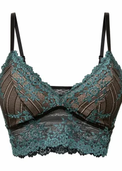 Damen bonprix Nachhaltigere Materialien|Dessous|Bustier aus zweifarbiger Spitze