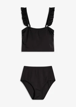 Damen bonprix Nachhaltigere Materialien|Bikinis|Bustier Bikini (2-tlg.Set), leicht glänzend