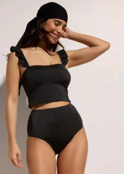 Damen bonprix Nachhaltigere Materialien|Bikinis|Bustier Bikini (2-tlg.Set), leicht glänzend