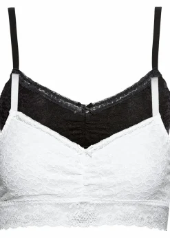 Damen bonprix Nachhaltigere Materialien|Dessous|Bustier (2er Pack)