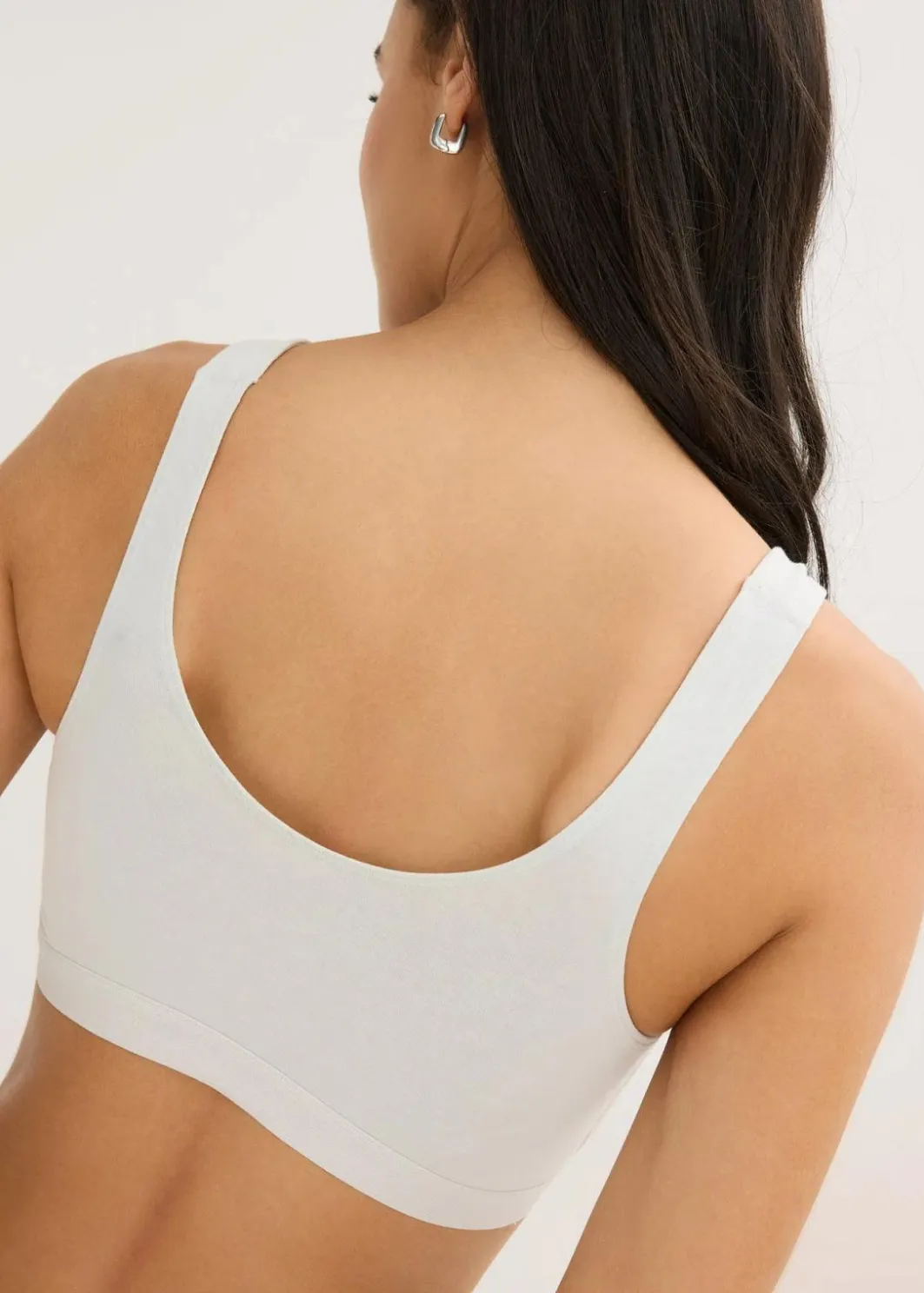 Damen bonprix Wäsche·Baumwollunterwäsche|Nachhaltigere Materialien|Bustier mit Bio-Baumwolle (3er Pack)