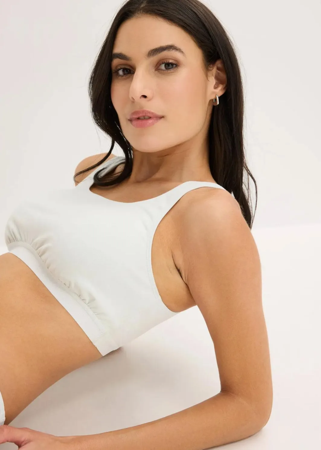 Damen bonprix Wäsche·Baumwollunterwäsche|Nachhaltigere Materialien|Bustier mit Bio-Baumwolle (3er Pack)