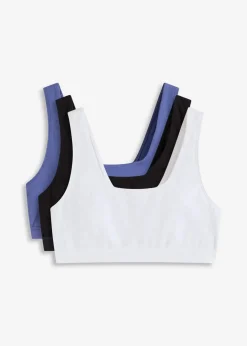 New Bustier mit Bio-Baumwolle ​(3er Pack) Damen Sportbekleidung|Nachhaltigere Materialien