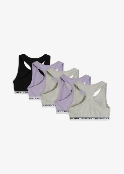 Kinder bonprix Mehrfachpacks|Mädchen·Unterwäsche|Bustier mit weicher Baumwolle (5er Pack)
