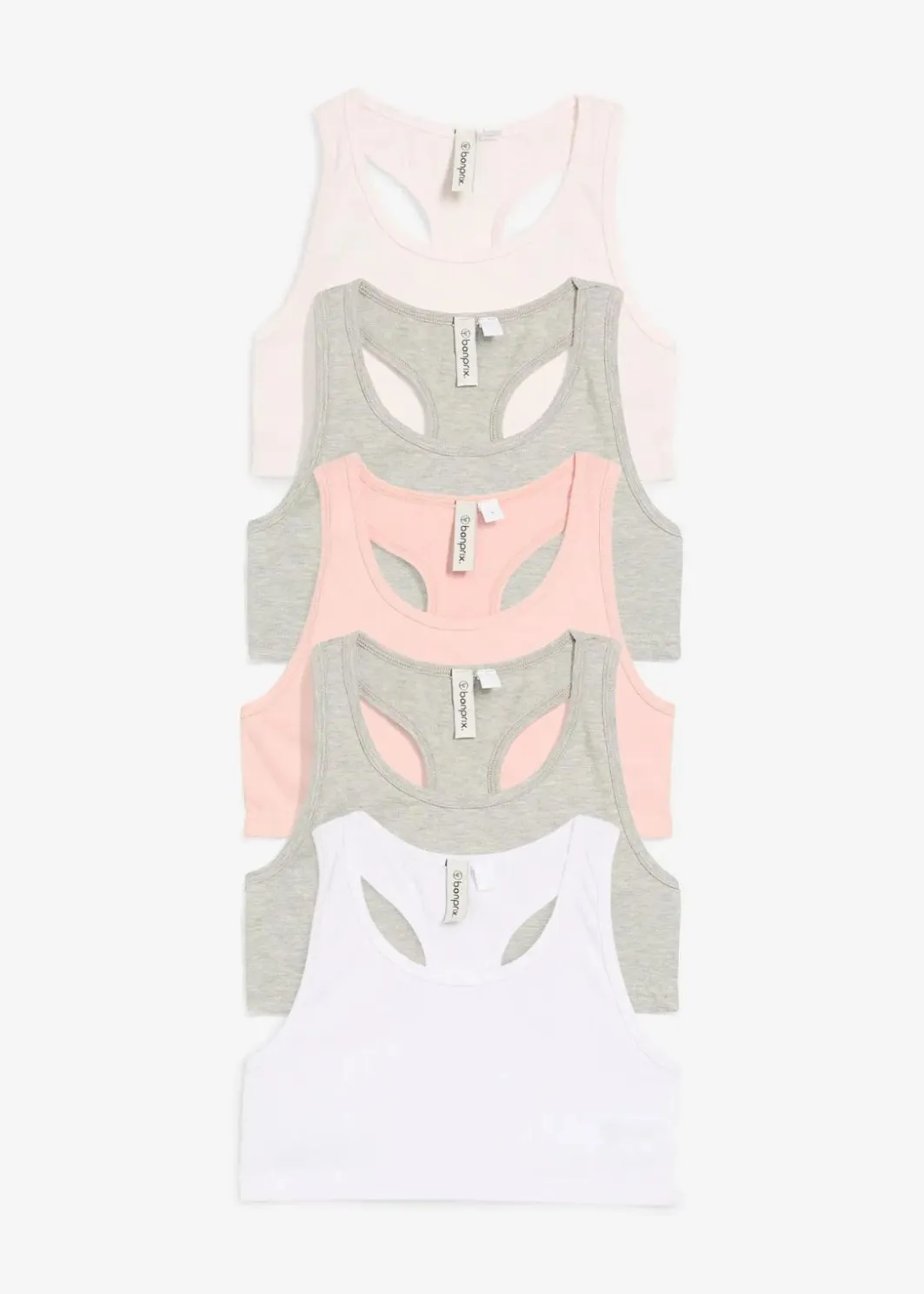 Kinder bonprix Mehrfachpacks|Mädchen·Unterwäsche|Bustier mit weicher Baumwolle (5er Pack)