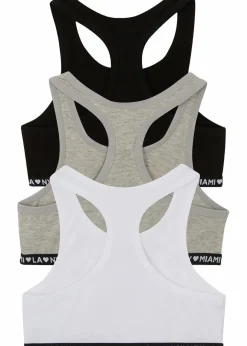 Kinder bonprix Mehrfachpacks|Mädchen·Unterwäsche|Bustier mit weicher Baumwolle (3er Pack)