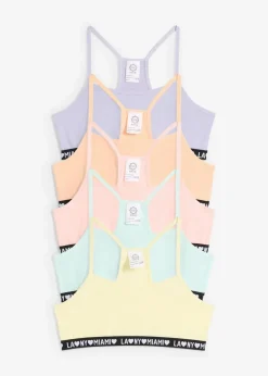 New Bustier mit weicher Bio-Baumwolle (5er Pack) Kinder Mehrfachpacks|Mädchen·Unterwäsche