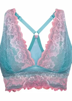 Damen bonprix Nachhaltigere Materialien|Dessous|Bustier mit zarter Spitze im Farbverlauf