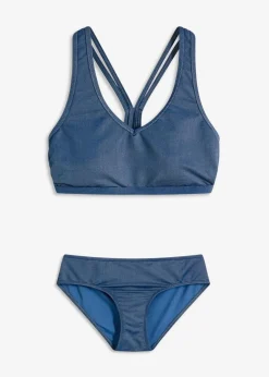 Discount Bustier-Bikini in Jeansoptik(2-tlg.Set) Damen Nachhaltigere Materialien|Bikinis