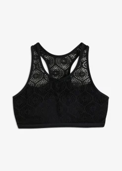Damen bonprix Mix & Match|Bikinis|Bustier-Bikinioberteil mit Spitze