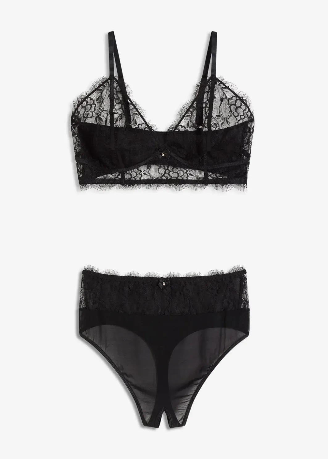 Damen bonprix Bhs|Erotikwäsche|Bustier+Taillenstring ouvert (2-tlg.Set)