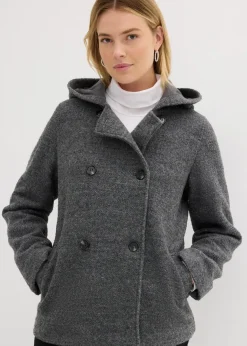 New Cabanjacke aus kuscheligem Bouclé Damen Jacken & Mäntel|Bekleidung·Hosen