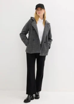 New Cabanjacke aus kuscheligem Bouclé Damen Jacken & Mäntel|Bekleidung·Hosen