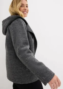 New Cabanjacke aus kuscheligem Bouclé Damen Jacken & Mäntel|Bekleidung·Hosen