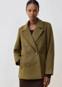 Cabanjacke aus Wolle Damen Premium|Jacken & Mäntel