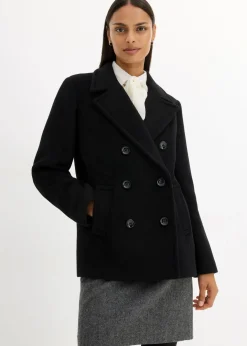 Damen bonprix Bekleidung·Hosen|Nachhaltigere Materialien|Cabanjacke aus Wolle