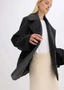 Damen bonprix Jacken & Mäntel|Bekleidung·Hosen|Cabanjacke in Wolloptik
