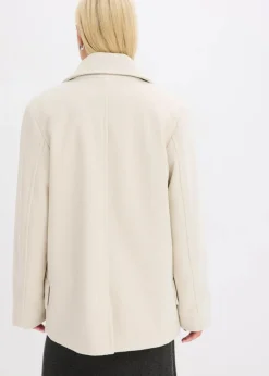 Damen bonprix Bekleidung·Hosen|Jacken & Mäntel|Cabanjacke in Wolloptik
