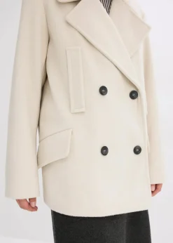 Damen bonprix Bekleidung·Hosen|Jacken & Mäntel|Cabanjacke in Wolloptik