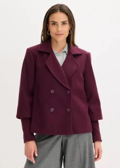 Damen bonprix Jacken & Mäntel|Bekleidung·Hosen|Cabanjacke mit Strickärmeln
