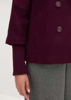 Damen bonprix Jacken & Mäntel|Bekleidung·Hosen|Cabanjacke mit Strickärmeln