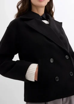 Outlet Cabanjacke, Wollimitat Damen Jacken & Mäntel|Bekleidung·Hosen